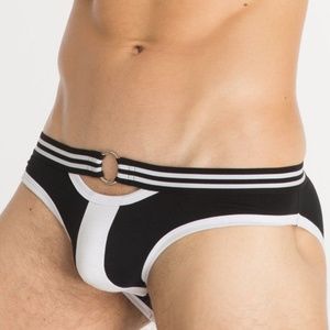 NWT Miboer Men's SEXY Low Rise Black Briefs